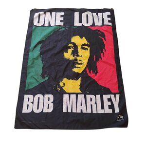 Bob Marley Vintage 2000 One Love Tapestry Reggae Rasta Flag Banner Y2K 420